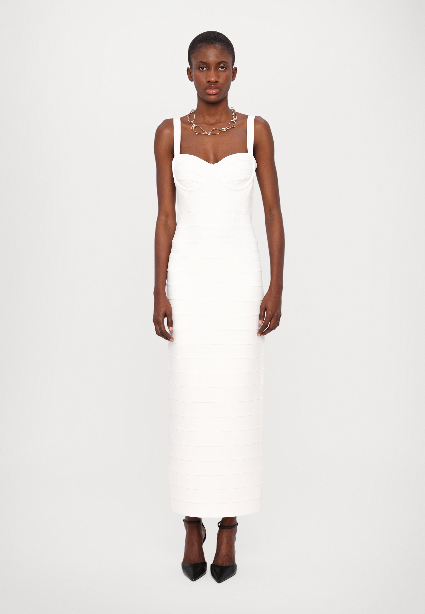 Herv Lger THE MUSE GOWN - Maxi dress - alabaster/white - Zalando Herv Lger THE MUSE GOWN - Maxi dress - alabaster/white - Zalando