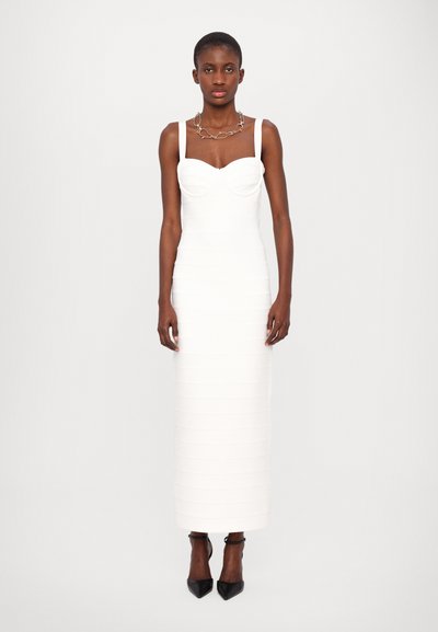 Hervé Léger THE MUSE GOWN - Maxikjoler - alabaster