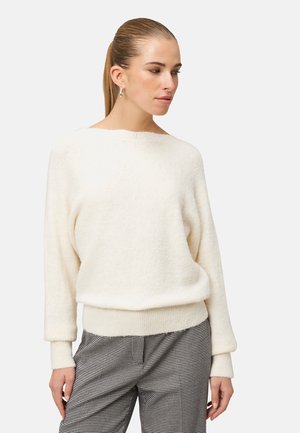 MIT U-BOOT AUSSCHNITT - Striktrøje - eggnog