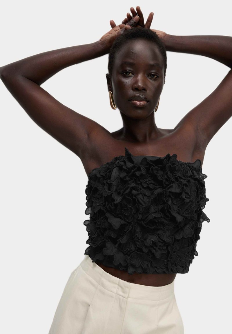 Marks & Spencer PURE TEXTURED - Top - black