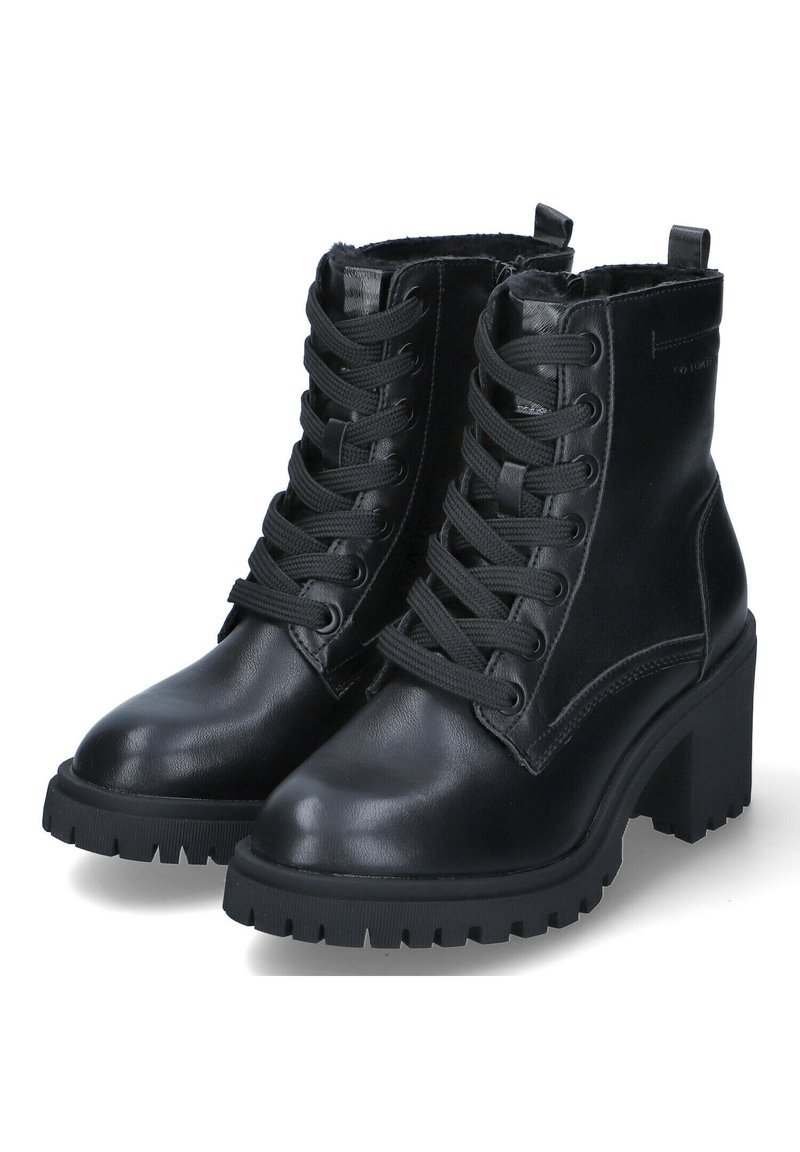 TOM TAILOR Stivaletti con plateau - schwarz