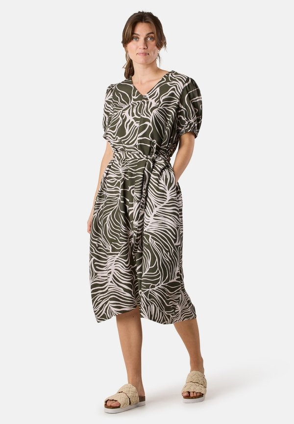 Freizeitkleid - olive leaf