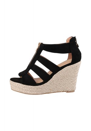 Platform sandals - schwarz