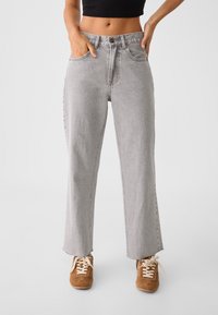 Stradivarius Vaqueros rectos - grey denim