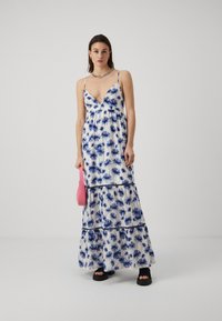 ONLY ONLDAISY HOLLY STRAP DRESS  - Μάξι φόρεμα - bright white/naval acadamy