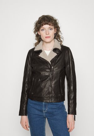 Leather jacket - black