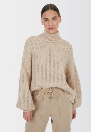 PULLOVER - Jumper - biscuit melange varied