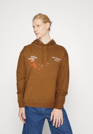 NY CONCEPT SPLAT HOOD UNISEX - Φούτερ - brown