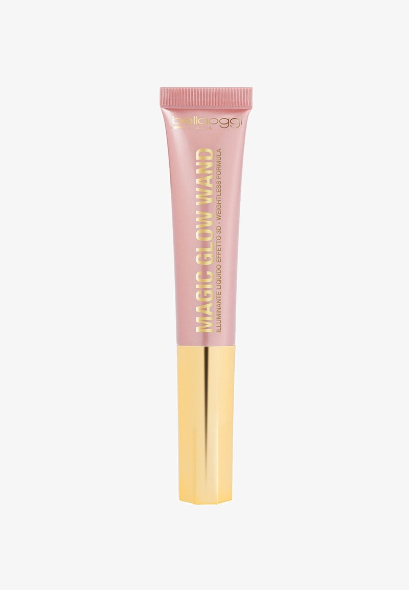 Bellaoggi Magic Glow Wand in un tubo rosa e oro, illuminante liquido con una formula illuminante 3D leggerissima.