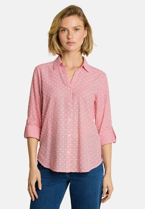 TOM TAILOR, HEMDBLUSE MIT STREIFEN - Hemdbluse - red dobby stripe