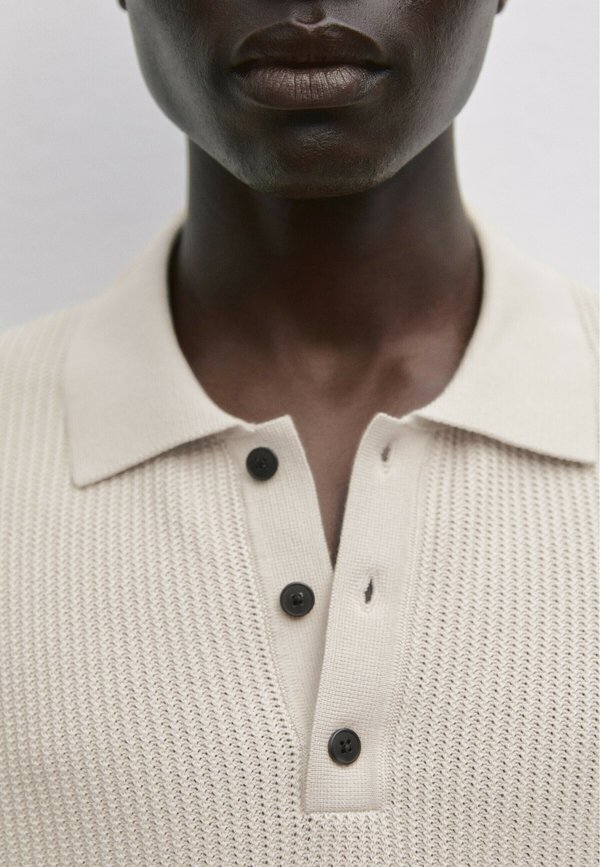 TEXTURED - Polo shirt - beige4