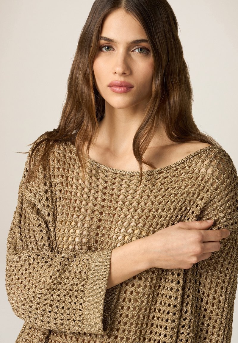 Maglie Donna Oltre Oltre MAGLIA Maglione Oro/dorato