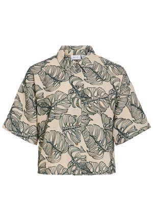 VILA, VIFLURA - Blusa - birch/atlantic deep