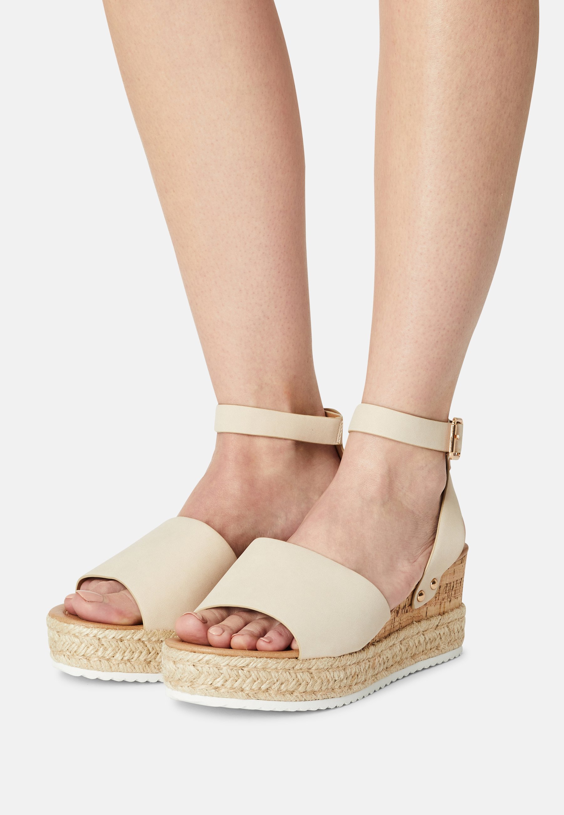 Glamorous Sandalen met plateauzool - beige/beige - Zalando.nl