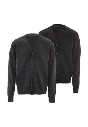 Mo, 2-PACK - Cardigan - dunkelgrau melange & schwarz
