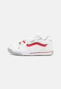 Unselected, white/red
