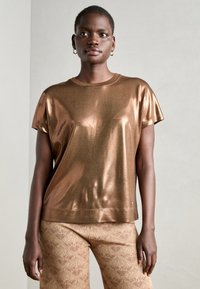 Mos Mosh O NECK TEE - Marškinėliai su spaudiniu - copper