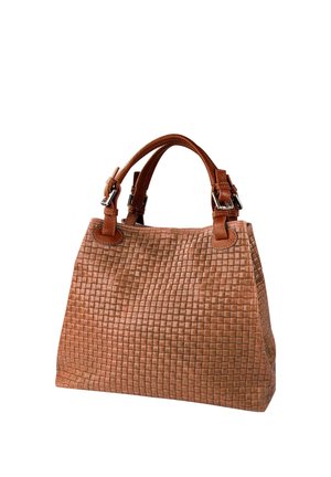 GEPRÄGTES MUSTER - Handtasche - braun