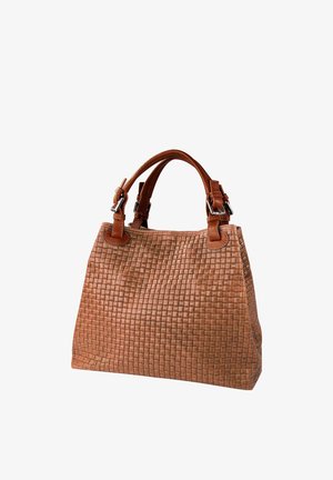 DrachenLeder GEPRÄGTES MUSTER - Handtas - braun