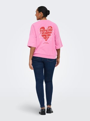 ONLY Carmakoma CARLUCILLA  - T-shirt imprimé - wild orchid