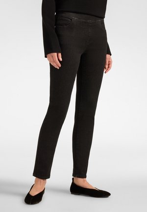 Elena Mirò, JEANS SKINNY LAVAGGIO WASHED - Vaqueros slim fit - nero