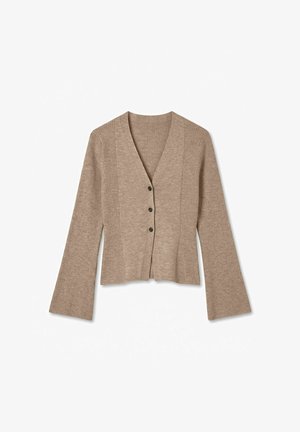 Vero Moda, CARDIGAN VMMARLA CARDIGAN - Chaqueta de punto - savannah tan