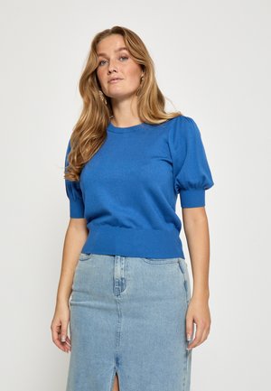 LIVA TEE - Lihtne T-särk - bright  blue