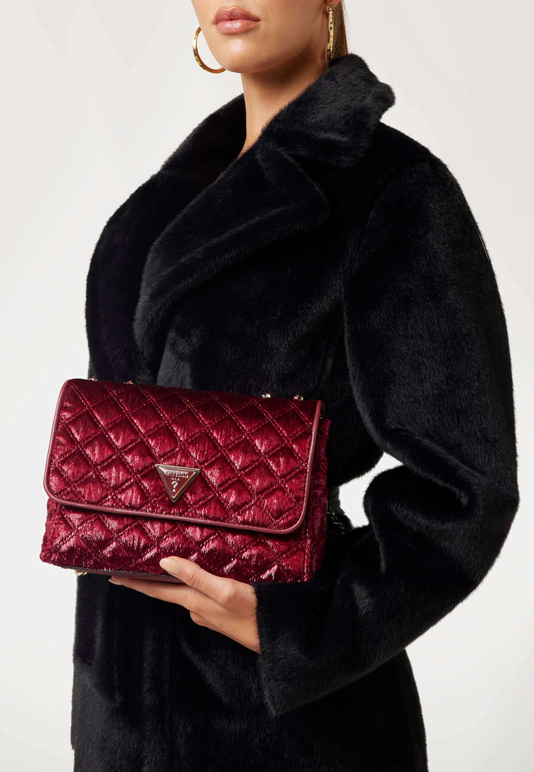 Guess GIULLY 2 COMP CONVERTIBLE FLAP - Handbag - rot/red - Zalando