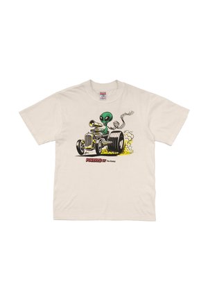 CELESTIAL ROD VINTAGE - Print T-shirt - vintage white