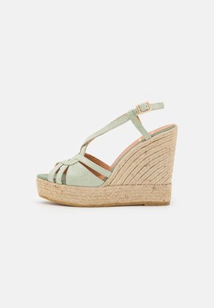SOFIA - Sandales à plateforme - aqua