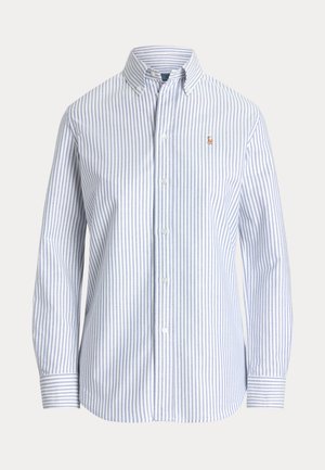Polo Ralph Lauren STRETCH SLIM FIT STRIPED OXFORD SHIRT - Blúzka so zapínaním na gombíky - white/heritage royal