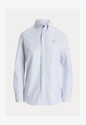 Polo Ralph Lauren STRETCH SLIM FIT STRIPED OXFORD SHIRT - Blúzka so zapínaním na gombíky - white/heritage royal