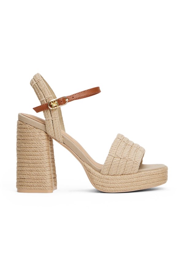 ROPE - Platform sandals - horseradish4