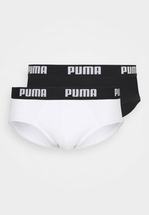 BASIC BRIEF 2 PACK - Slip - white/black