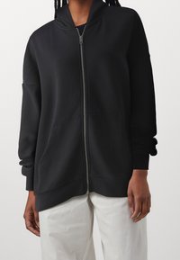 Jack & Jones Felpa con zip - black