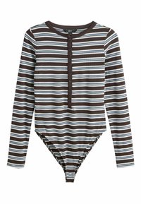 Non sélectionné, chocolate brown ecru stripe