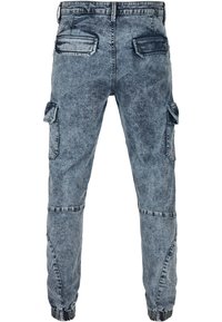 Urban Classics Jeans Tapered Fit - light skyblue acid washed