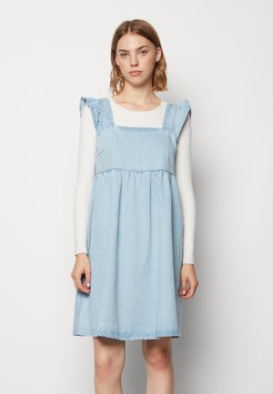 Pieces PCLIZZY DRESS - Τζιν φόρεμα - light blue denim