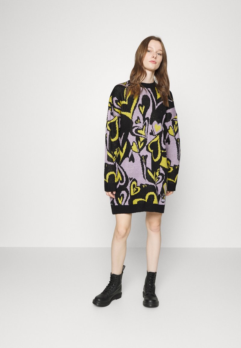 The Ragged Priest COURSE DRESS - Vestido de malha - black/lilac