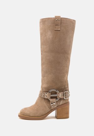 Alma en Pena Kovbojské/motorkárske čižmy - beige