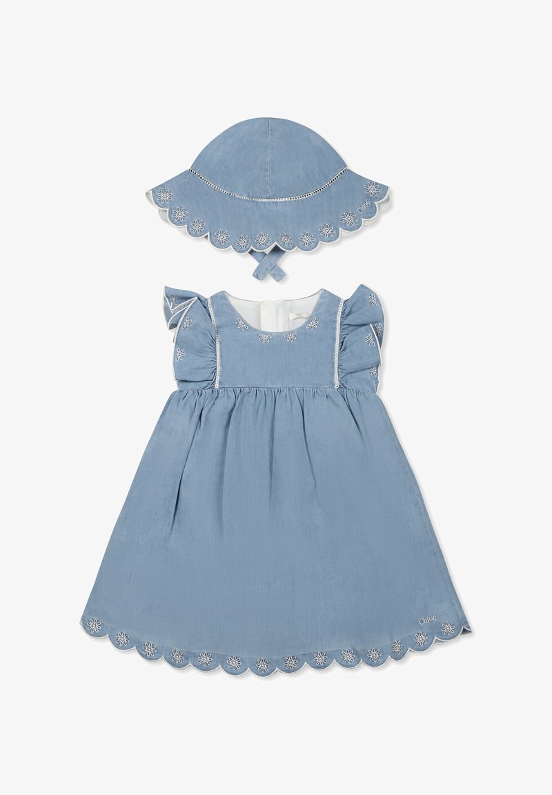 CHLOÉ VESTITI CASUAL MANICA CORTA - Robe de jour - denim