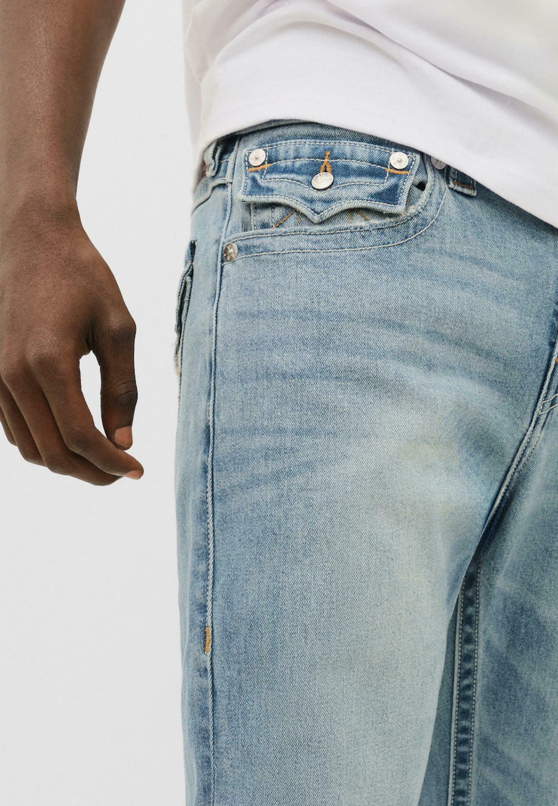 True Religion Blugi drepți - medium washed blue/albastru - Zalando.ro