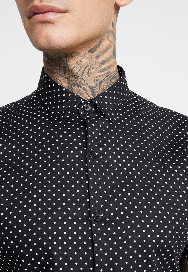 Topman POLKA DOT Skjorte black Zalando.no Topman POLKA DOT Skjorte black Zalando.no