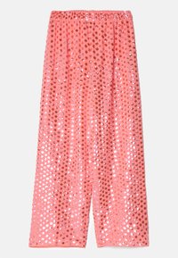 RAINDROP GLOSS TROUSERS - Hlače - pink sky