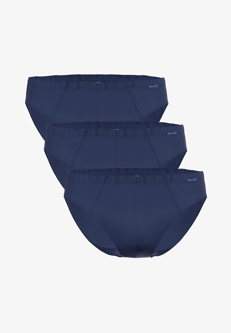 AMMANN 3ER PACK - TON-IN-TON STREIFEN - Slip - dunkelblau