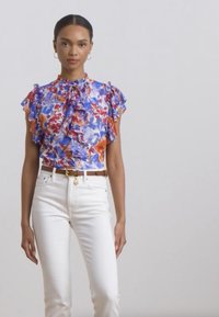 Lauren Ralph Lauren FAYGREIL SHORT SLEEVE - Palaidinė - white/multi-colored