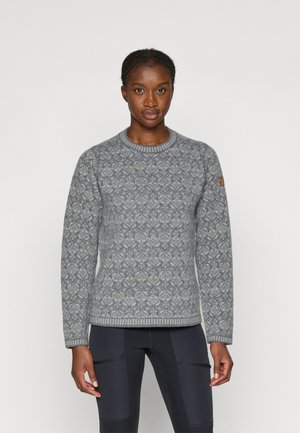 SNOW ROUND NECK SWEATER - Stickad tröja - grey