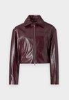 ACENDI - Faux leather jacket - dark purple