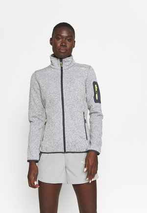 Giacca in pile - grey/bianco