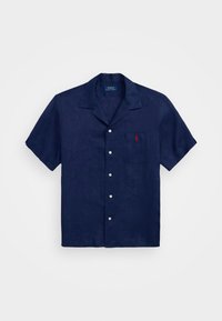 CLASSIC FIT LINEN CAMP SHIRT - Camisa - newport navy